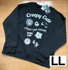 Disney ナイトメアー　トレーナー　スウェット　裏起毛　黒　LL