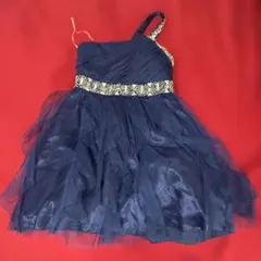 ワンショルダー ネイビードレス サイズ9