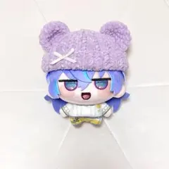 にじまるっと　ぬい服　くま耳ニット帽　パープル系