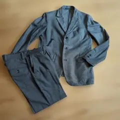 【SOLIDO】 グレー ストライプ カジュアルスーツ