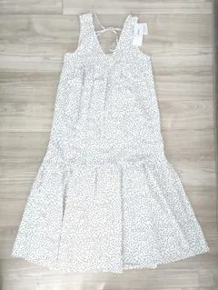 ディスコート　ロングワンピース　水玉