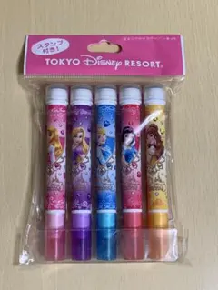 東京ディズニーリゾート スタンプ付きカラーペン5本セット