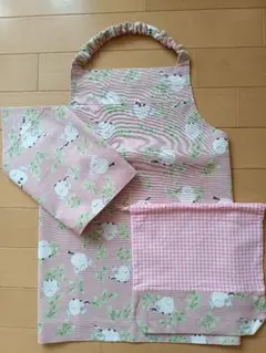 120前後エプロン3点セット シマエナガちゃん柄
