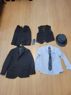 キッズ スーツ　７点セット サイズ120 黒