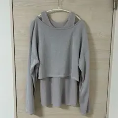 [MARW UNITED ARROWS] ラメアンサンブルニット ライトグレーのサムネイル
