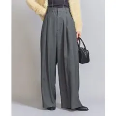 ◼︎美品◼︎B&Y UNITED ARROWS / タックワイドパンツ XS