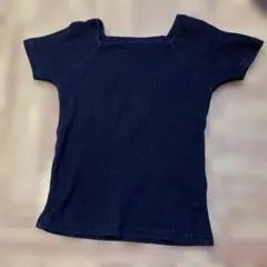 グローバルワーク　黒Tシャツ　S 80のサムネイル
