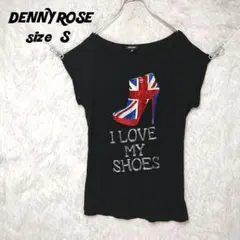 DENNY ROSE　デニーローズ　Tシャツ　カットソー　黒　Sのサムネイル