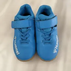 hummel フットサルシューズ 青