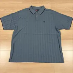 CHAPS ポロシャツ 3XB ブルー ヘリンボーンのサムネイル