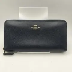 コーチ　長財布　財布　シグネチャー　ブラック