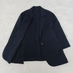 ✨未使用級✨組曲　24Sオシャクロステーラードジャケット　6大きいサイズ　紺