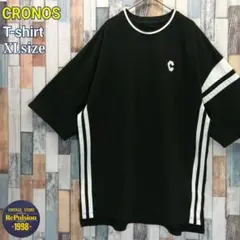 CRONOS　クロノス　Tシャツ　XLサイズ　刺繍ロゴ　ツーライン CRONOS クロノス Tシャツ XLサイズ 刺繍ロゴ ツーライン - メルカリ