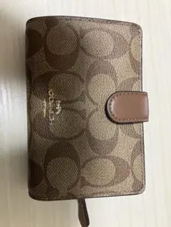 COACH 二つ折り財布　ブラウン
