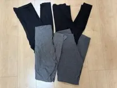 マタニティ　レギンス　4本セット　ブラック　グレー　M ユニクロ　無印