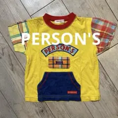 訳アリ　PERSON'S半袖Tシャツイエロー100cmのサムネイル