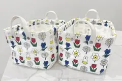 ミッフィー　小物入れ　収納ケース　収納ボックス　ミッフィーグッズ　2個セットのサムネイル