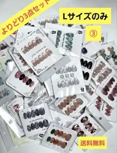 お好きな3点 ネイルチップ Lサイズ 送料無料③