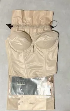 bridal bloomベージュ ビスチェ c65 ブライダルインナー