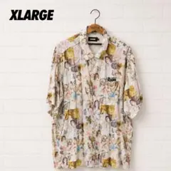 XLARGE xgirl SORAYAMA オープンカラー レーヨン 半袖 総柄 - メルカリ