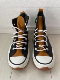 Converse ランスターハイク ハイプラットフォームブラックサフラン レザー