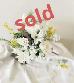 シンプル可愛い✳︎ホワイト系ウエディングブーケandブートニア