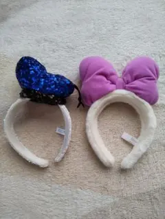 ディズニー　ドナルド　デイジー　カチューシャ　2点セット