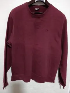 【美品】ワインレッドChampion製Lサイズトレーナー。