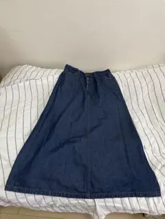 GU デニムスカート　デニムロングスカート