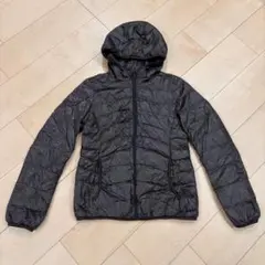 スイカ様【UNIQLO】 フード付き ブラック ダウン S
