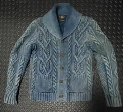【美品希少】RRL ショールカラー インディゴ カーディガン