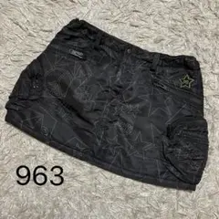 963＊PEARLY GATES ミニスカート ポケット付き ナイロン