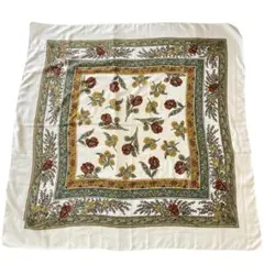 DAMART ダマール フラワープリント シルクスカーフ 花柄 大判