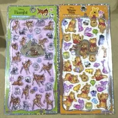 正規品　プチドロップステッカー　バンビ　プーさん 2セット