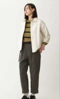 MHL マーガレットハウエル　SOFT COTTON テーパードパンツ