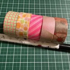 mt イベント限定 ガチャマスキングテープ 廃盤柄　5個セット D希少カラーあり