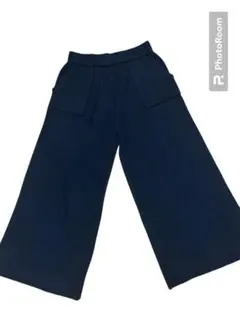 アースearth music ecology ニットパンツ　黒　ブラック　M