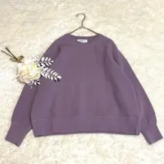 1686〈チャオパニックティピー〉F/ライトウェイトニットプルオーバー/パープル