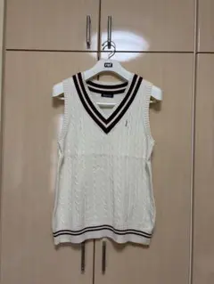 Eastboy Venus ケーブル編み Vネック スクールベスト　11号