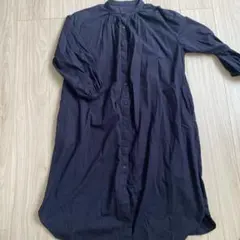 UNIQLO ネイビー　シャツワンピース Mサイズ