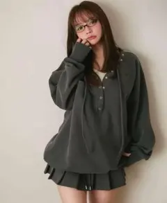 andmary Loose ribbon set up dark gray