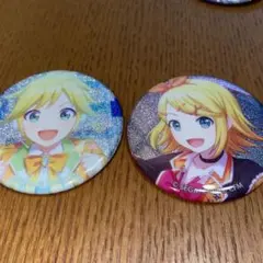 鏡音リン レン グリッター缶バッジ