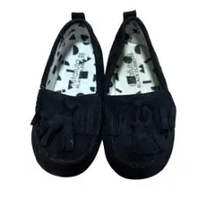 子供 kids モカシン ローファー 黒 16cm