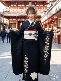 振袖7点セット【身長155㎝〜165㎝の方用】 - メルカリ