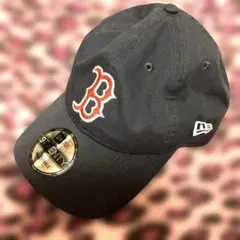 美品NEW ERA Boston Red Sox キャップ ネイビー