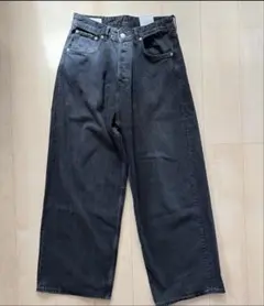 ZARA ダークグレー ワイドレッグデニム