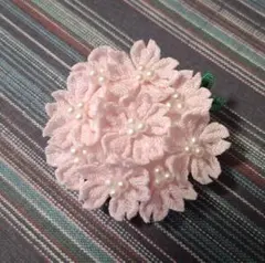つまみ細工　桜のブローチ　卒業式　入学式⑵