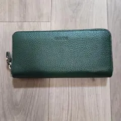 バルコス ダークグリーン レザー 長財布