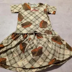 最終価格レア♡ピンクハウス　ベビーピンクハウス　クマ　ギンガム　ワンピース　美品 最終価格レア♡ピンクハウス ベビーピンクハウス クマ ギンガム