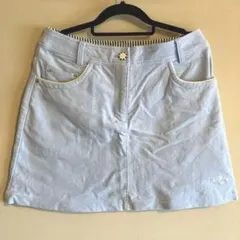 キャロウェイ　秋冬コーデュロイスカート　淡い水色